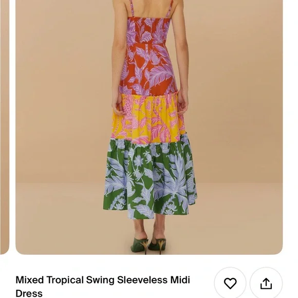 FARM Rio Multicolor Tropical Midi Dress - Picture 2 of 2